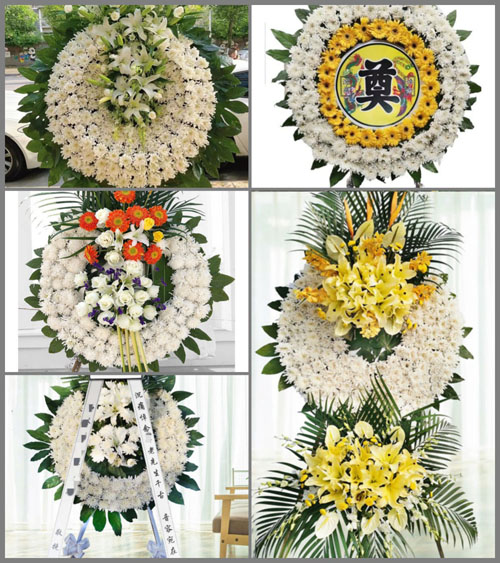 湖南永州祁阳县七里桥镇栗山坪村花圈速递